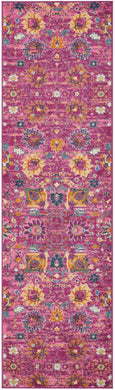 Nourison Passion PSN01 Pink 8' Runner  Hallway Rug