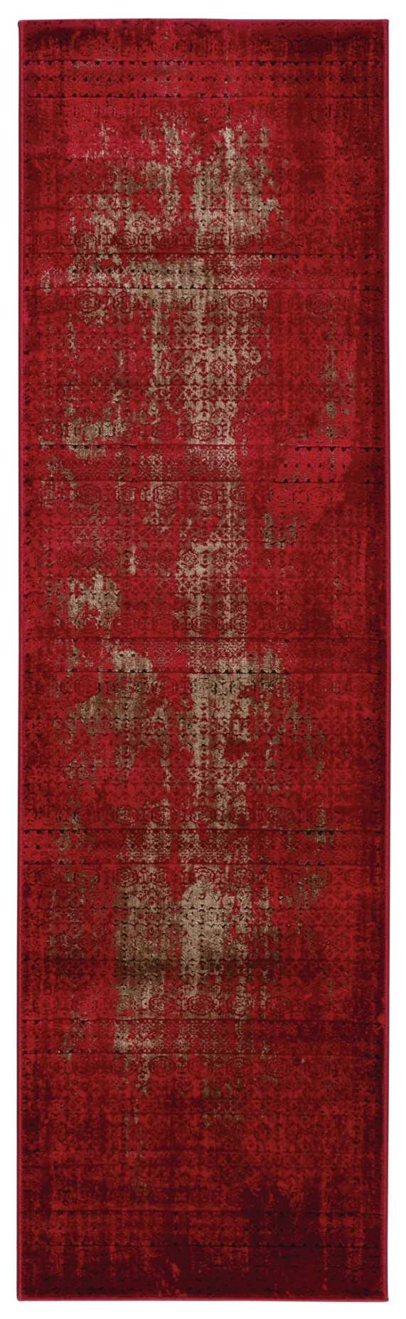Nourison Karma KRM01 Red 8' Runner  Hallway Rug