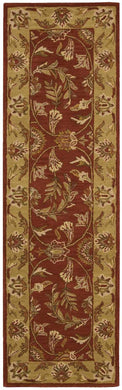 Nourison India House IH58 Brown 8' Runner  Hallway Rug