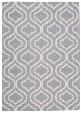 Nourison Linear LIN15 Blue and White 5'x7'  Area Rug
