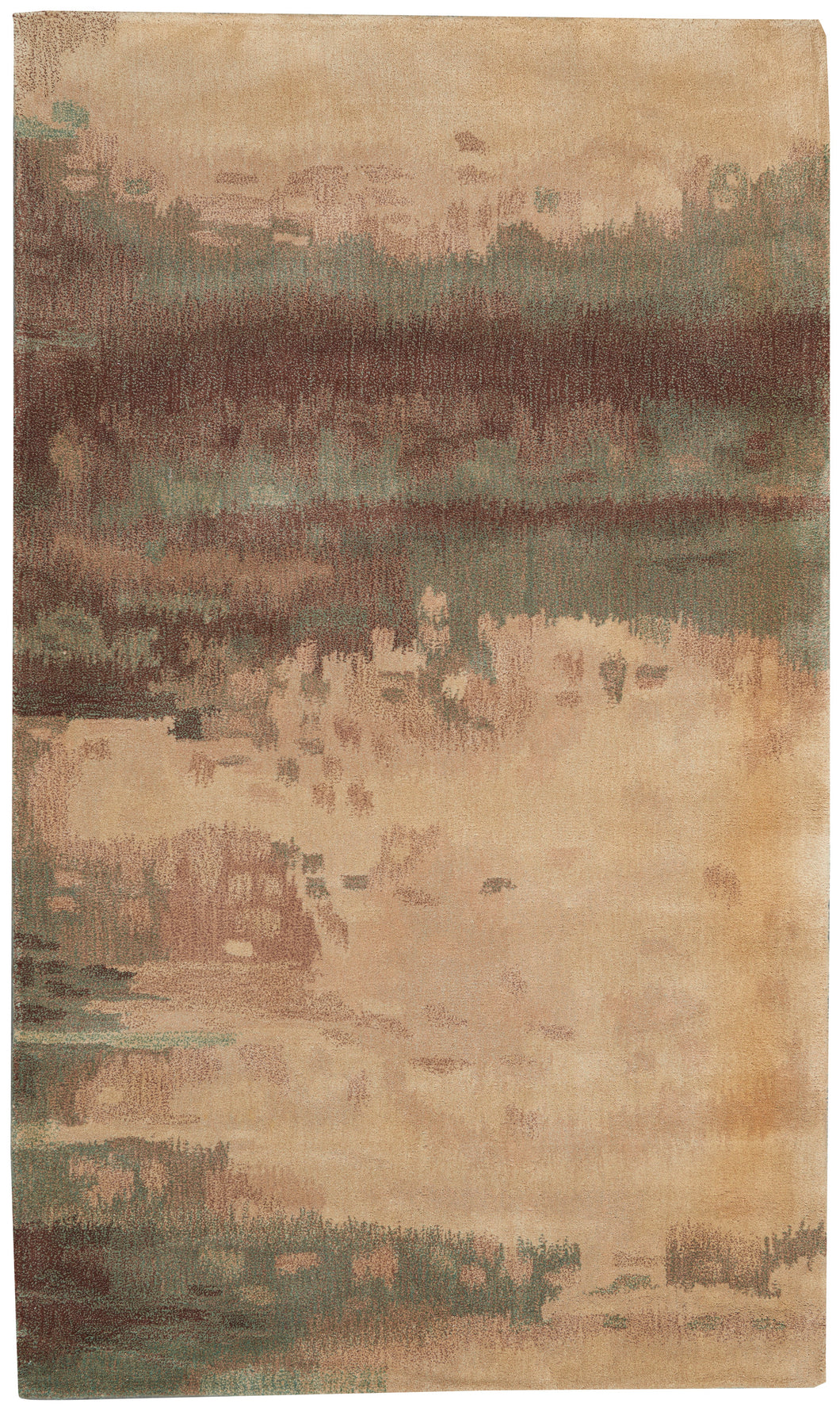 Calvin Klein Home Luster Wash SW10 Green 3'x5'  Area Rug