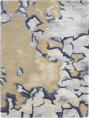 Nourison Prismatic 2'x3' Beige and Grey Painterly Area Rug