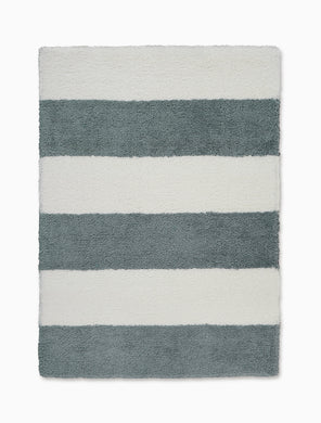 Calvin Klein Chicago Shag CK722 White 5'x7'  Area Rug