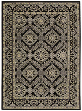 Nourison Graphic Illusions GIL24 Black 5'x8'  Area Rug