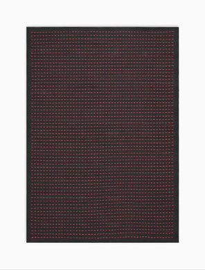 Calvin Klein Seattle CK740 Red and Black 4'x6'  Area Rug