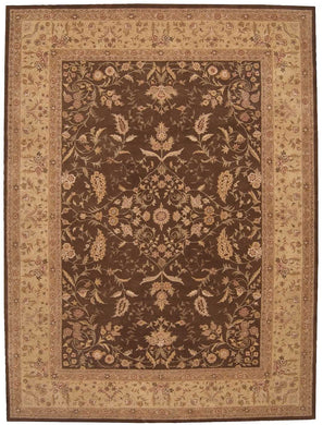 Nourison Heritage Hall HE05 Brown Multicolor 10'x14'   Rug