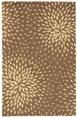 Nourison Capri CAP2 Brown 5'x8'  Area Rug