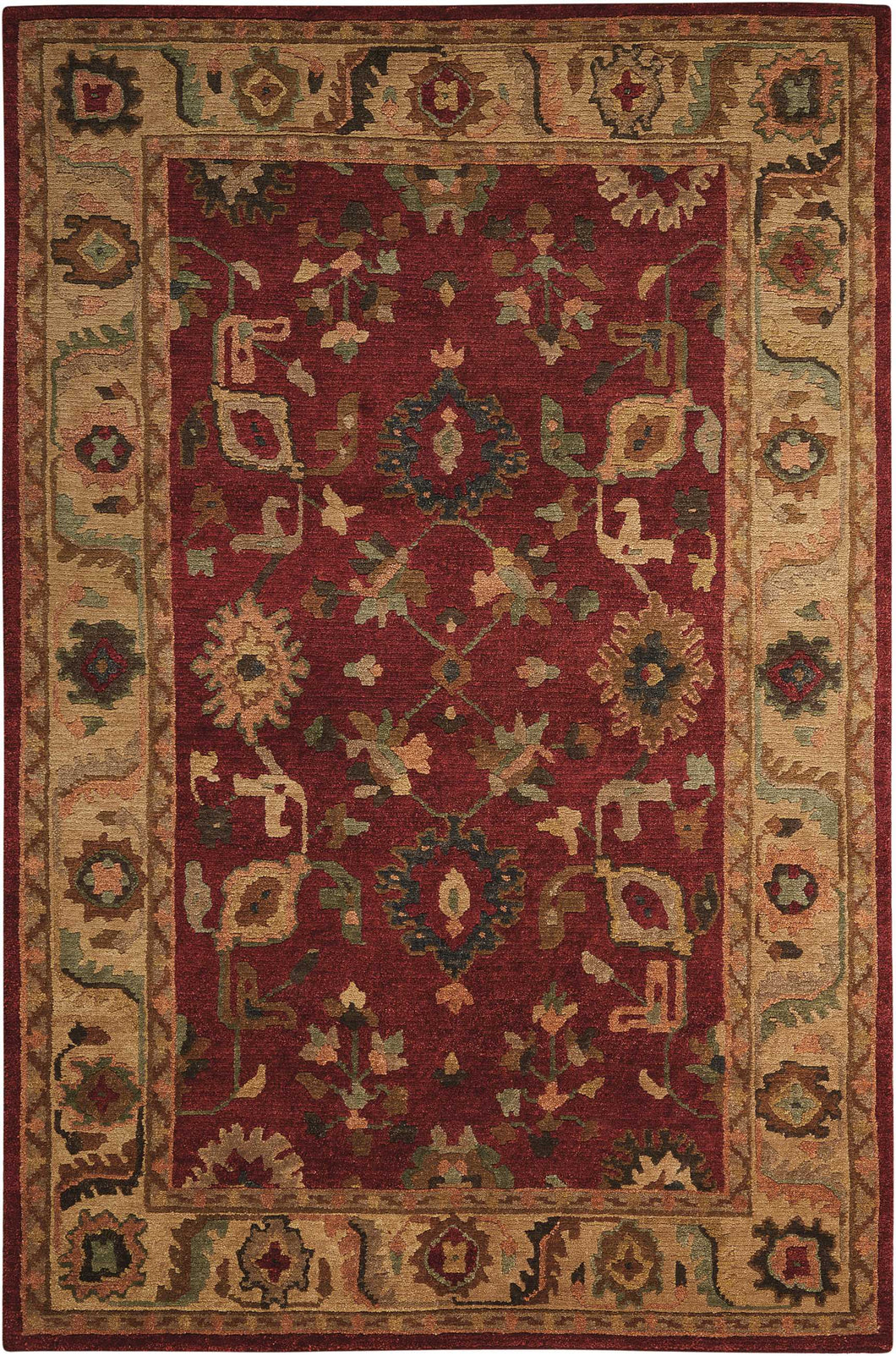Nourison Tahoe TA08 Red 6'x9'  Area Rug