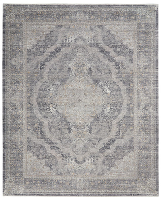 Nourison Starry Nights 8' x 10' Charcoal and Cream Vintage   Area Rug