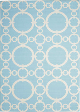Waverly Sun N Shade SND02 Blue 8'x11'   Rug