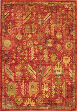 Nourison Jewel JEL04 Red 4'x6' Tribal Area Rug