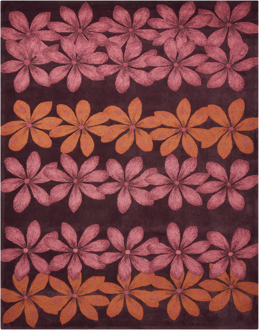 Nourison Contour CON16 Purple 8'x11'   Rug