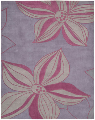 Nourison Contour CON19 Purple 7'x9'   Rug