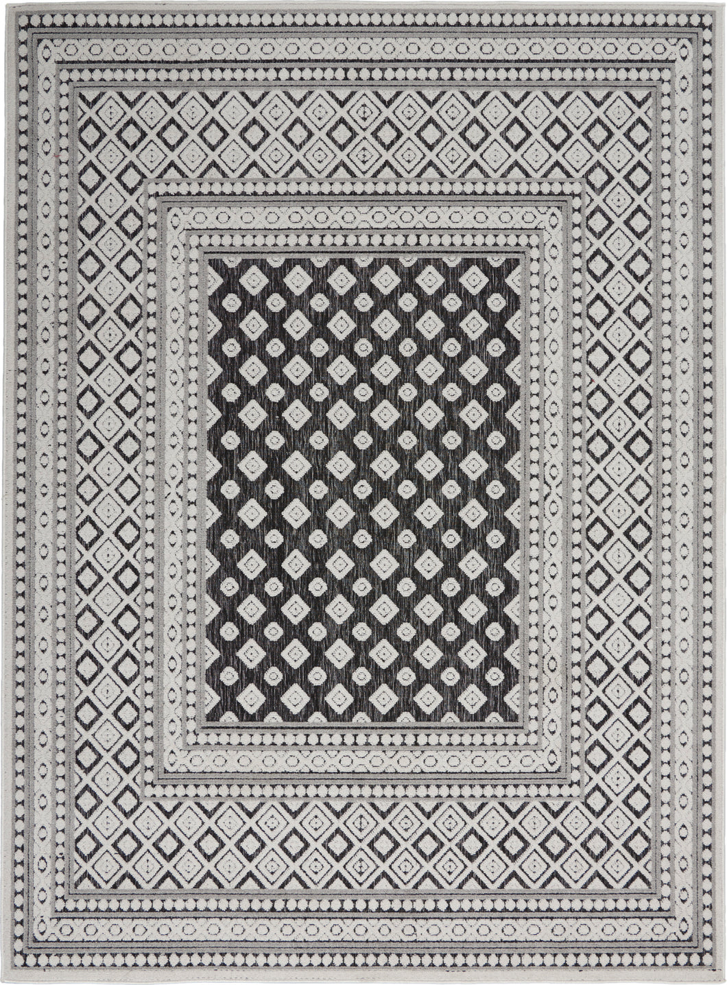 Nourison Key Largo 5'x7' Dark Grey   Area Rug