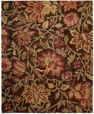 Nourison Jaipur JA41 Brown Multicolor 8'x11'   Rug