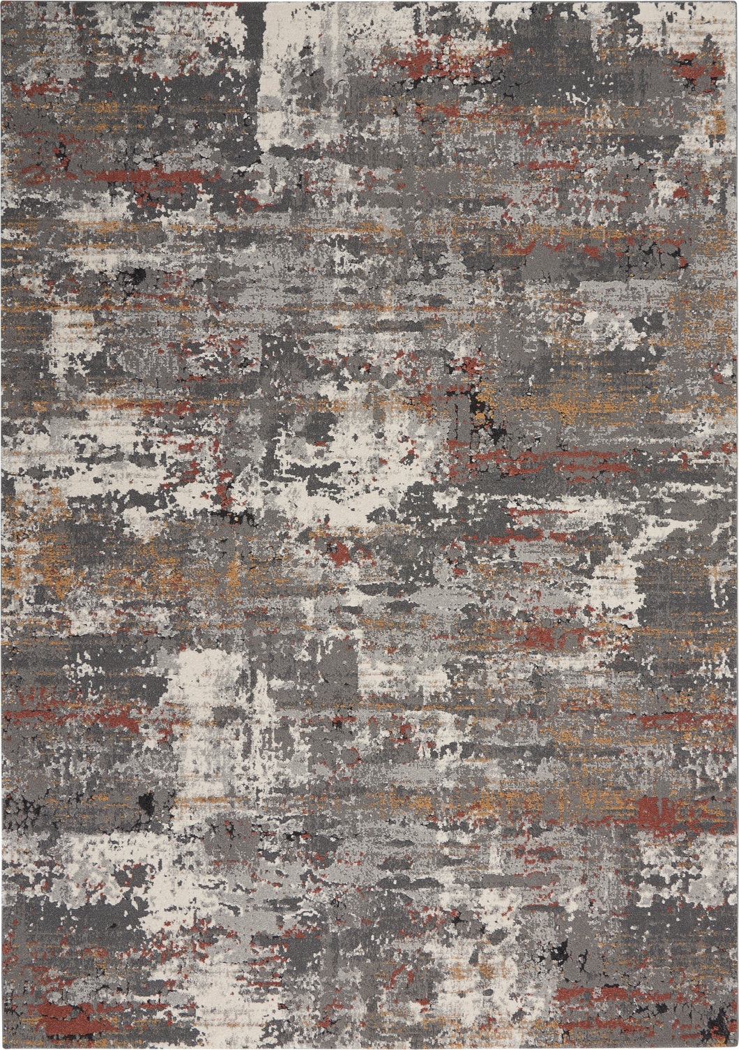 Nourison Tangra 5'x7' Grey Multi   Area Rug