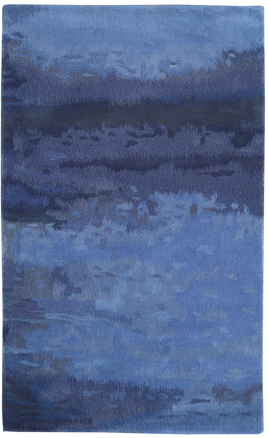 Calvin Klein Home Luster Wash SW18 Blue 3'x5'  Area Rug